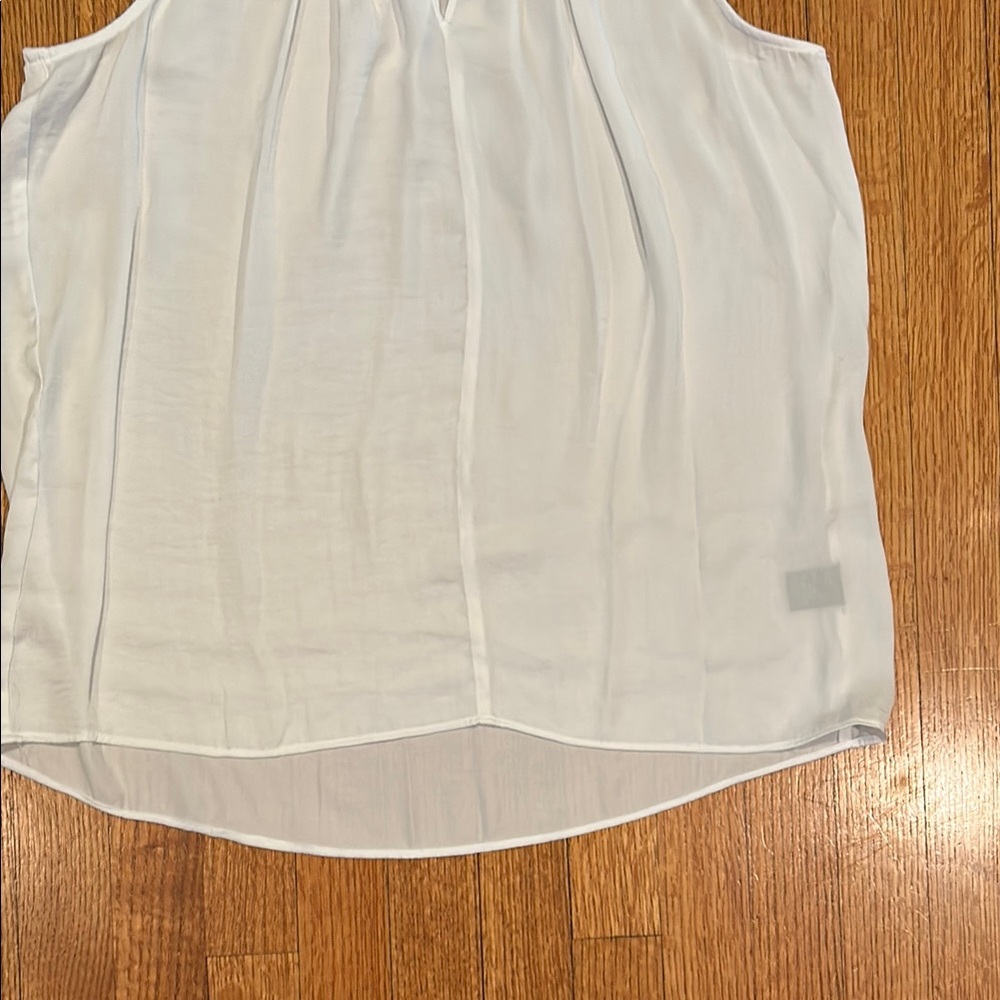 Simply Vera Vera Wang White Sleeveless Blouse - Picture 3 of 11